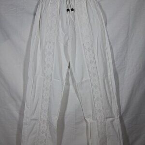 NWT's Seaspice Resort Magnolia White Small 100% Peruvian Cotton Pants